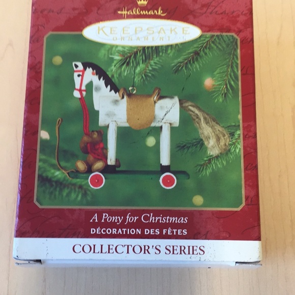 2002 Hallmark Ornament A Pony For Christmas #5 in Series